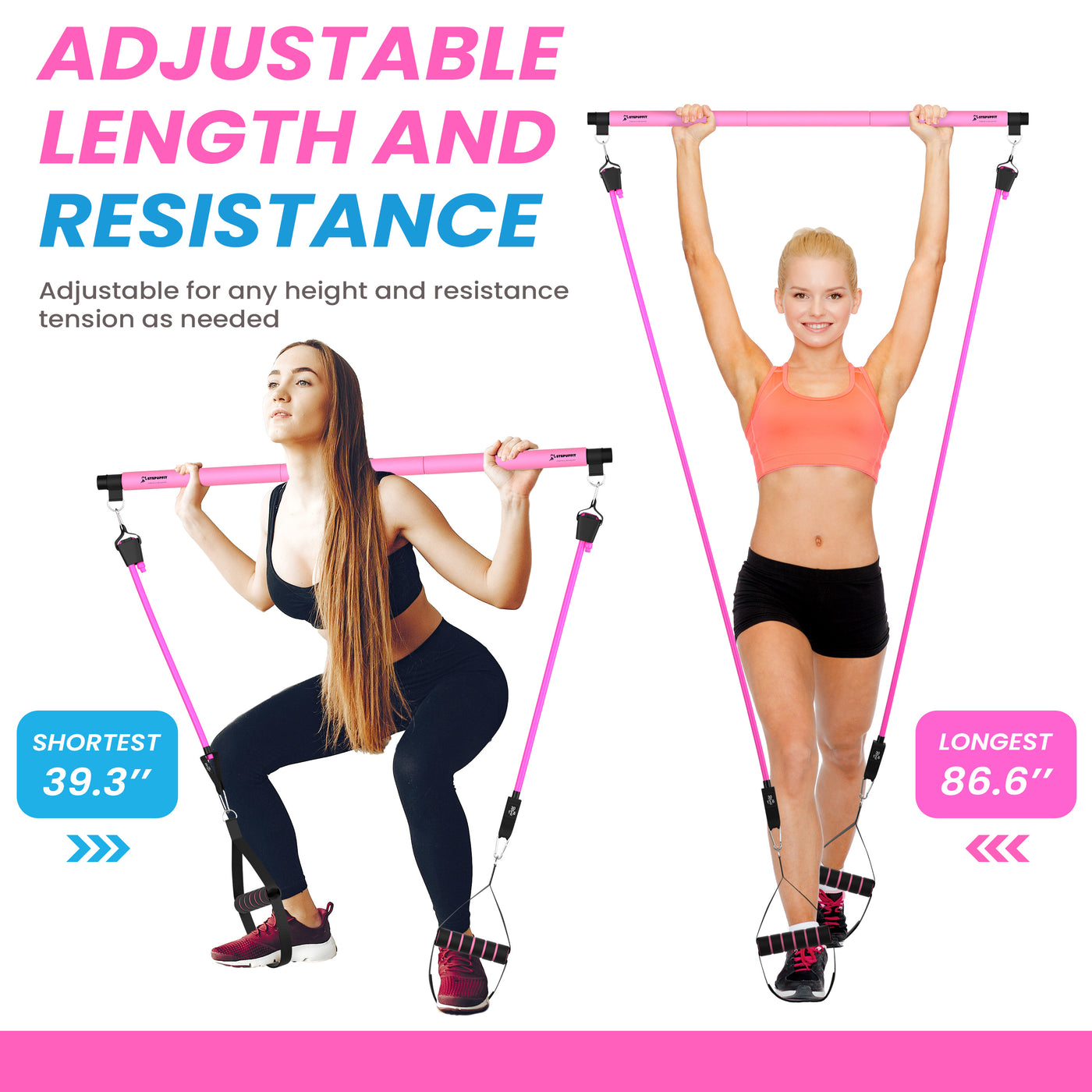 Pilates Bar Kit Pink
